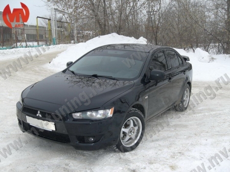 АБС-пластик Реснички на фары Lancer X